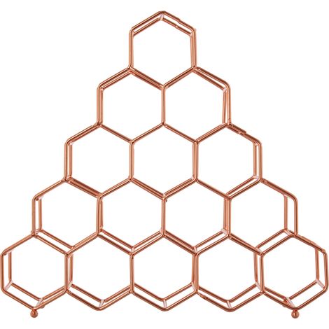 Premier Housewares Vertex 15 Bottle Copper Plated Spice Rack (1/5)