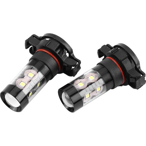 2 ampoules LED H16 12V-24V 50W haute puissance pour feux de brouillard/feux de jour (1/5)