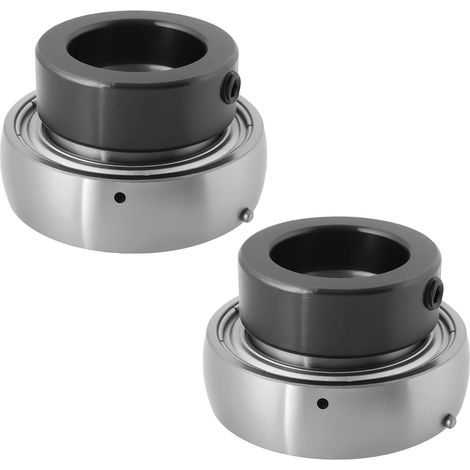 2x SA205-16 Exzenterbundlager, geeignet für Automobilindustrie, Papiermaschinen, Landmaschinen, Innendurchmesser 25,4 mm, Durchmesser 52 mm