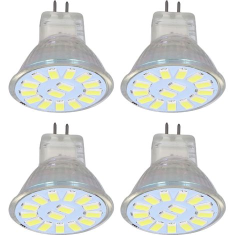 Ampoules MR11, chacune avec 15 LED, 5 W, 500 lm, culot à double broche, pour salon, blanc froid (1/5)