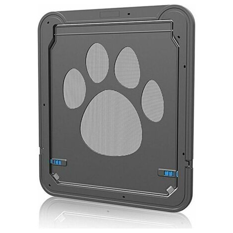 Chatière pour Chat, Chatière Chien Porte de Chat avec Serrure Chatières pour Petit Animaux Cat Mate Verrouillable en ABS Facile à Installer Noir (1/5)