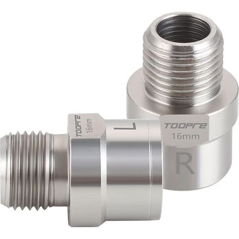Adattatore distanziatore in acciaio per estensione pedale bicicletta 16 mm 2 pezzi Toopre (1/3)