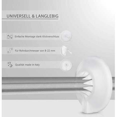 Lot de 8 rosaces pour radiateur,Cache-tuyau,rosace à clapet en plastique pour diamètres de 8 à 22 mm,montage ultrarapide (1/4)