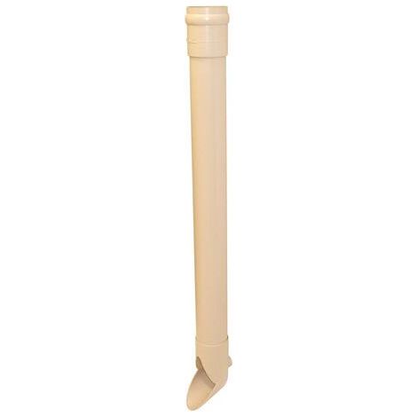 Nicoll – Raccord pour gouttière dauphin coude diamètre 80mm – Longueur 1m en plastique – Pour plomberie et gouttières – Référence DCF10RS