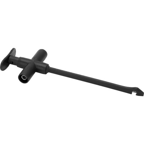 Pince de test de perforation J.30022 avec fiche banane de 4 mm, outil universel de réparation et de test, compatible avec les multimètres (noir) (1/5)