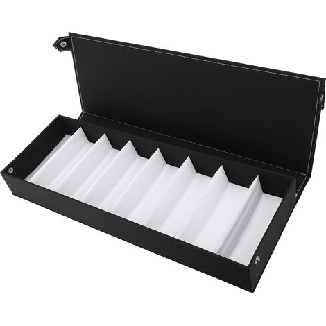 Boîte de rangement pour lunettes de soleil à 8 compartiments, anti-poussière, présentoir et plateau de rangement (1/5)