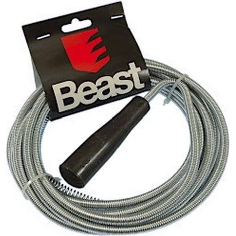 Flexible Débouche-Évier 5 m D8 mm - Zinc Plated - Robuste et durable - Chantier et atelier - Qualité Professionnelle - Beast (1/5)