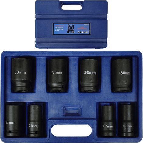 SET BUSSOLE IMPATTO LUNGHE 3/4" 8 pz.