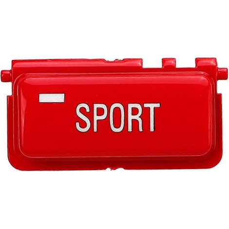 Pièce de modification du commutateur de mode sport compatible avec BMW M3 E46 (modèles 1998-2004), rouge. (1/5)