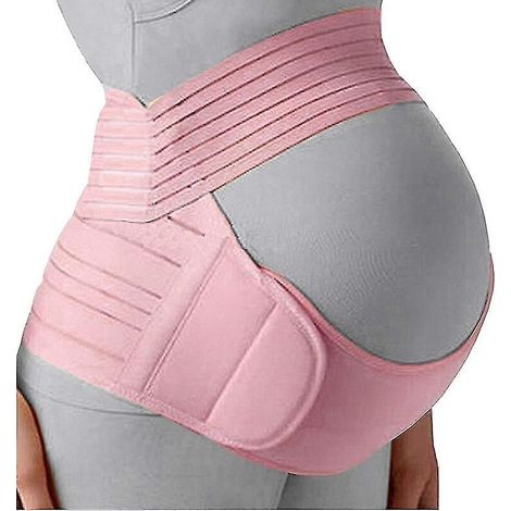 Cintura di supporto premaman rosa, per vita e addome, taglia M
