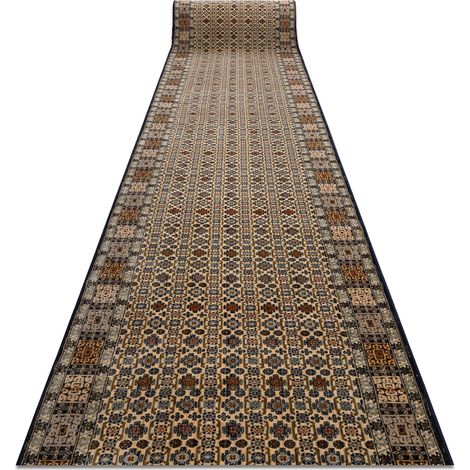 Passatoia in lana KESHAN 6428/53551 orientale beige / blu scuro 90cm beige 90x150 cm