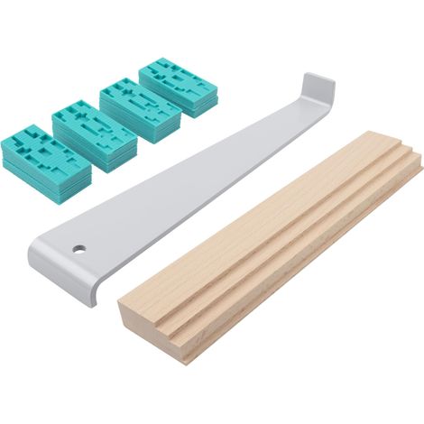 Wolfcraft Set Per La Posa Del Laminato, Parquet E Sughero Da 22 Pezzi I 6931000 I Sistema Di Base Per La Posa Di Pavimenti A Un Prezzo Davvero Interessante (1/2)