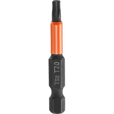 Embout Tournevis Torx T20 Tige Hexagonale 1/4" Longueur 2" (50mm) (1/5)