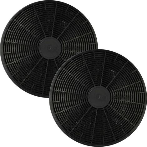 Filtres à charbon actif pour hotte aspirante – Lot de 2 – Diamètre 17,5 cm – Remplacement Klarstein 10027530, CGCH2, 10027711, 10030983, K10001 - 2 X (1/4)