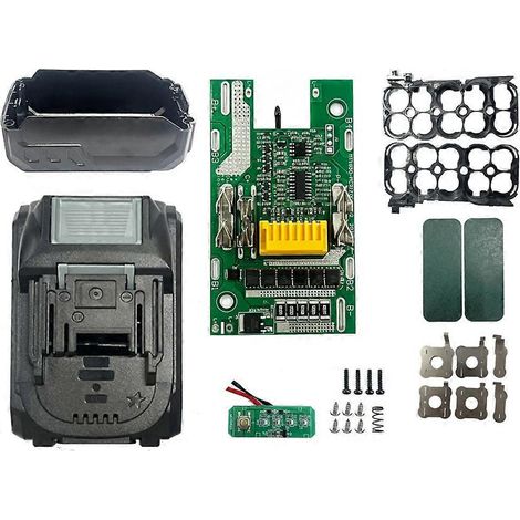 Boîtier de rangement pour batteries 10 noyaux Makita 21700, circuit de protection + panneau lumineux (pièces détachées) - JBMEDIA (1/4)