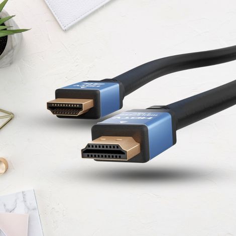 Câble HDMI 4K 1,5m Haut Débit Compatible Tous Appareils Multimédias (1/5)