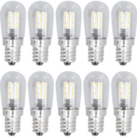 10-pack E12 LED bulbs, 1.5W, warm white light – 500LM – Glass – Compatible with ceiling and wall lights – 50,000-hour lifespan (1/5)