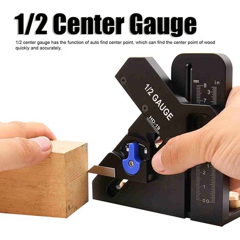 Outil de centrage automatique 1/2" en alliage d'aluminium, haute précision, pour scie circulaire et défonceuse. (1/5)