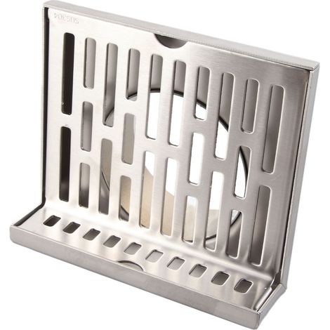 Bonde de sol latérale en acier inoxydable 304 résistant à la corrosion, en forme de L, épaisse, pour salle de bain ou hôtel, 5 pouces (12,7 cm) pour tuyau de 110 mm.
