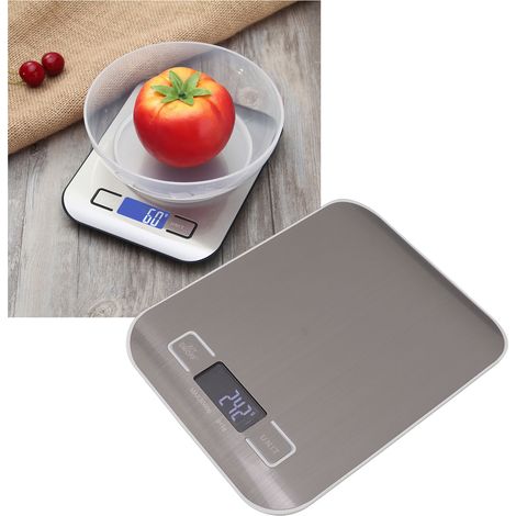 Küchenwaage aus Edelstahl, Gebäckwaage, tragbare Waage, 5 kg/1 g. Bitte kontaktieren Sie Frau Xie zur Bestellung. (1/5)