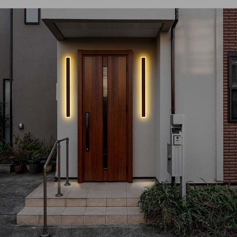 V-TAC VT-11117 applique murale led 17w applique murale moderne - rectangulaire aluminium smd bar couleur corten 3000k 130lm/w sku 6828 (1/8)