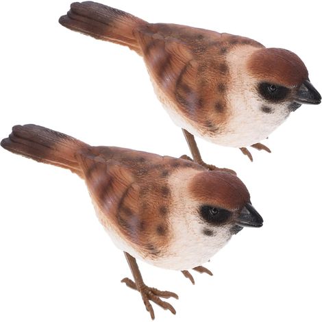Stück realistische Kunststoff Spatzen Tischdekoration Vogel