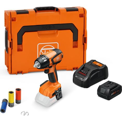 SET RTU Visseuse-Boulonneuse à Chocs sans fil ASCD18-300W2 AS 18V, jusqu’à 290 Nm max, réglage du couple à 6 Vitesses, Vissages métriques jusqu’à M18, 1 batterie 18V 5Ah et Chargeur (1/5)