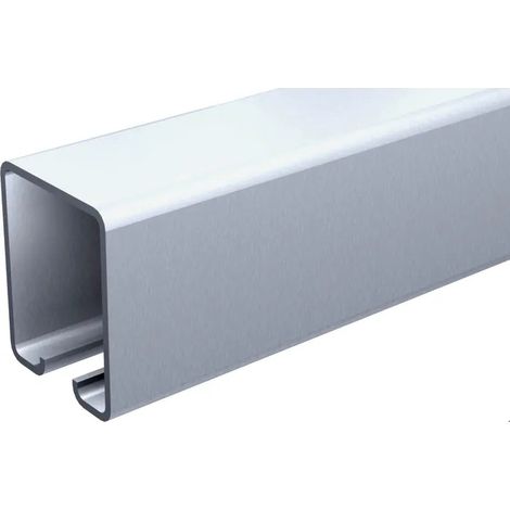 Binario per porta scorrevole mantion 62x55mm zincato 4m