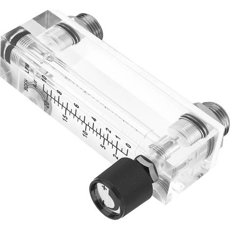 Gasdurchflussmesser LZM6T aus Acrylglas (PMMA), einstellbar, Frontplattenbauweise, 1–10 l/min, 1/4"-BSP, M181,5 (1/5)