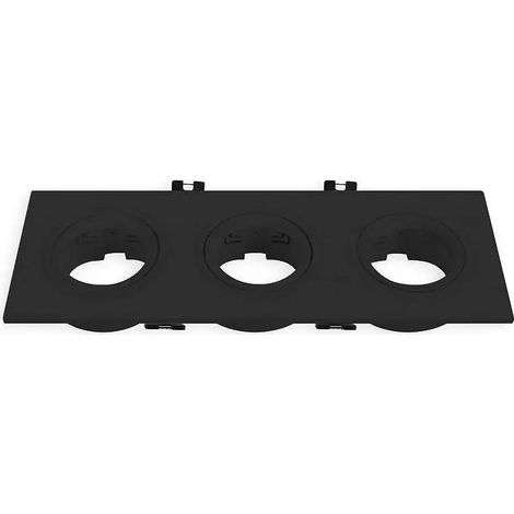 KIT ARO CUADRADO BASCULANTE MATEL NEGRO TRIPLE (1/3)