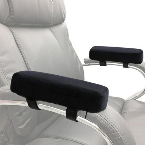 Coussinets d'Accoudoir 2 Pièces Coussin de Coude Protege Accoudoir Fauteuil Confortables avec Coussinets à mémoire de Forme pour Chaise Gaming et Chaise de Bureau (1/5)