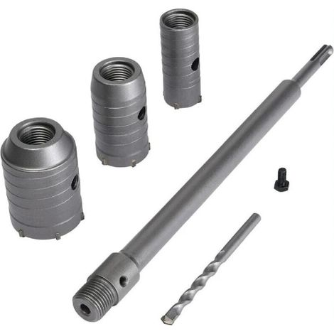 Lochsägen-Set Ø 30 mm, 40 mm, 50 mm – Kernbohrer für Beton, Ziegel, Stein und Zement – 350 mm SDS-Plus-Verlängerungsstange mit Hartmetallspitze – OUYLAF