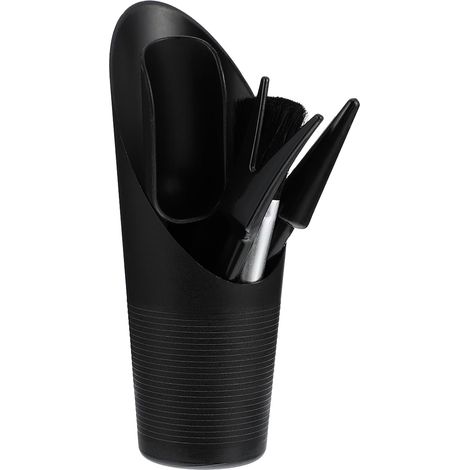 Juego de 5 miniherramientas negras para plantas suculentas, kit de jardinería manual versátil para trasplantar, desherbar y aflojar la tierra, accesorios prácticos para jardinería de interior (1/5)