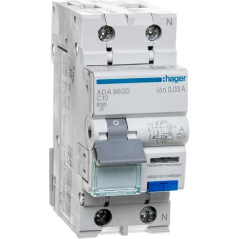 RCBO 2P C10A 0,03A Typ A ADA960D