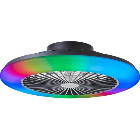 Brilliant G60020/06 Salerno LED-Deckenleuchte mit Ventilator LED-Modul   40 W Schwarz (1/3)