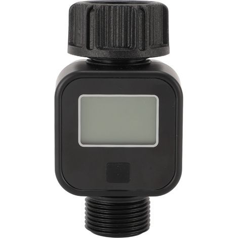 Standard LCD water meter, 3/4-inch threaded connector, outdoor monitor, hose attachment for spray nozzle, RV tank (1/5)