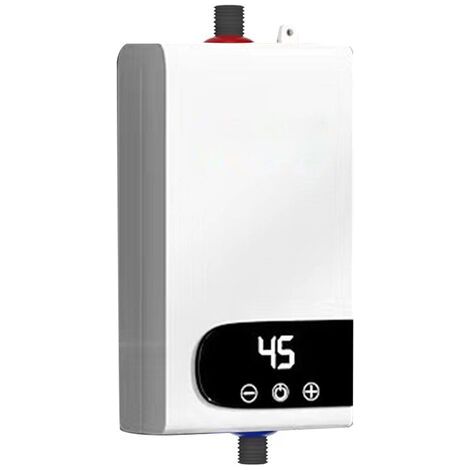 HOXILEELEO - Chauffe-eau électrique instantané sans réservoir 220 V 4500 W pour salle de bain et toilettes (prise UE) (1/5)