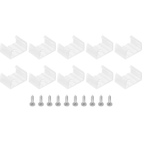 40pcs Translucent LED Strip Clips for 18mm-20mm (1/5)