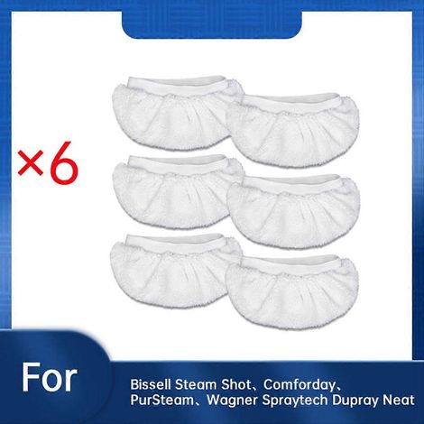 Lot de 6 lingettes en microfibre pour balai vapeur, nettoyeur vapeur Neat. (1/5)