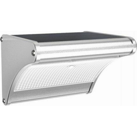 Lampe solaire LED, boîtier en aluminium, extérieur étanche, détection de mouvement radar, convient pour porche, jardin, terrasse, garage