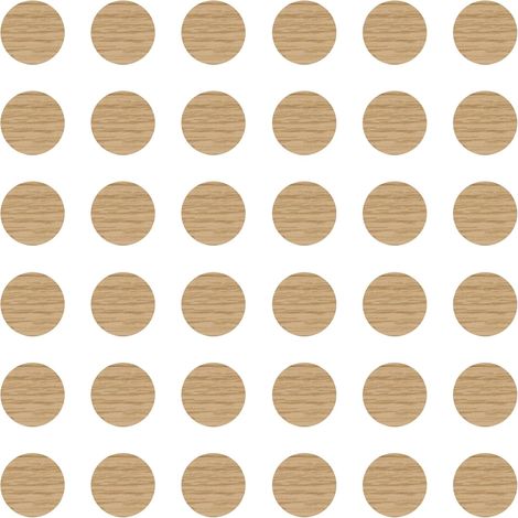 36x Cache vis adhésif autocollant diamètre 25mm protection bouchon trou obturateur meuble table chaise maison, Chêne pierre (1/4)
