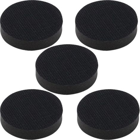 5pcs Soft Sponge Polishing Pad 50mm No Holes Hook and Loop Flocking Sponge Sanding Pad Soft Foam Sanding Pad Interface Pads Sanding Sticks Sponge Cushion Pad Holder (1/5)
