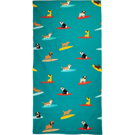 1 serviette de plage, microfibre, 75 x 150 cm, motif tropical, ultra absorbante, pour plage piscine yoga camping (1/5)