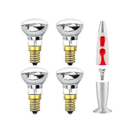 Ampoule pour lampe à lave 25 W E14 R39 Blanc chaud Ampoule réflecteur blanc chaud Ampoule spot incandescente Edison à petite vis (lot de 4) [classe énergétique C] - bebett