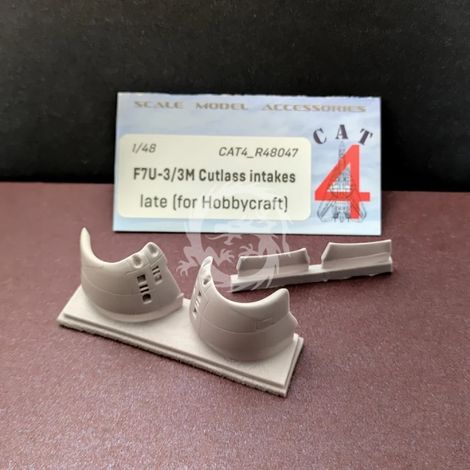 Kit d'admission d'air Cat4 F7U-3/3M Cutlass (pour Hobbycraft) R48047 à l'échelle 1/48 (1/2)