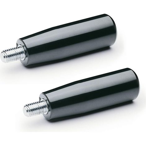 Poignée cylindrique fixe 2 pièces Filetage M6 Plastique/Acier GN 539-18-M6 (1/3)