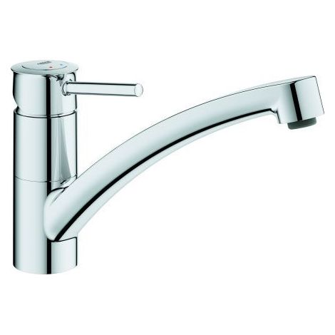 GROHE Küchenarmatur BauClassic flacher Auslauf Chrom (1/4)