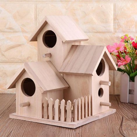 Dekoratives Vogelhaus aus Holz – Praktisches Hänge-Vogelhaus für den Garten (1/5)