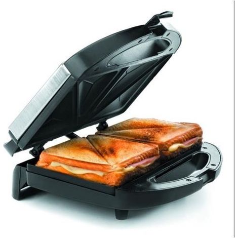 Apparecchio da cucina lacor triangular sandwich toaster 750 watt antiaderente