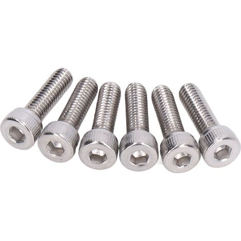 100 Vis à tête hexagonale creuse M4x0.7mm en acier galvanisé, Kit de 100 pièces pour fixation industrielle